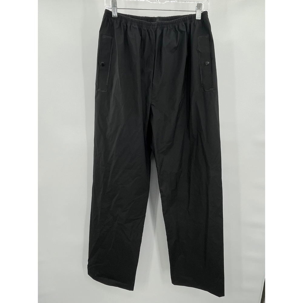 Columbia Men's Black‎ Rain Pants Vinyl Elastic Waist Size M
